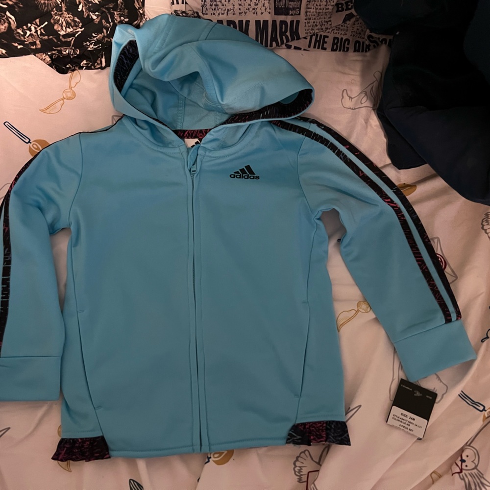 Adidas 24mo girls track jacket NWT